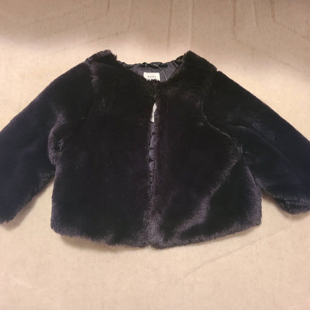 Gap faux fur cardigan